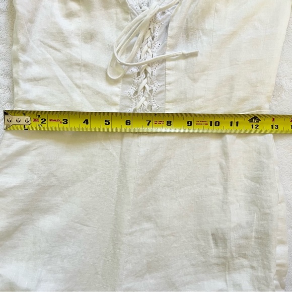 Reformation Rose Jumpsuit in white / ivory size 2 - Picture 9 of 14